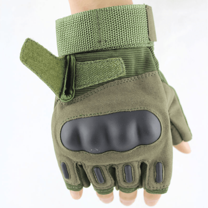 Custom-Made Motorcycle Gloves Climbing Tactical Gloves Riding Semi-Finger Gloves - MRSLM