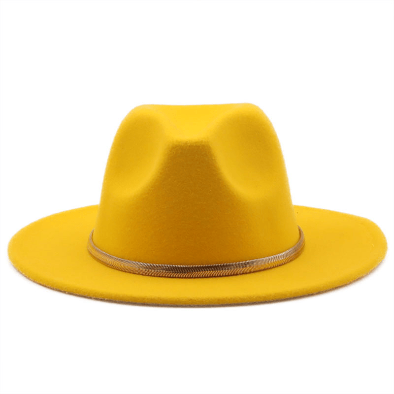 Fashion Autumn and Winter New Men'S and Women'S Woolen Top Hat Jazz - MRSLM