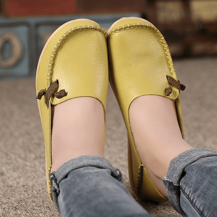 US Size 5-11 Shoes Women Flats Comfortable Casual Outdoor Breathable Slip on Flats Loafers Shoes - MRSLM