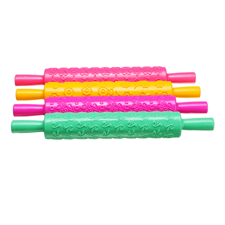 Baking Rolling Pin Christmas Creative Baking Biscuits Cookie Rolling Rod Pin Printing Mold - MRSLM