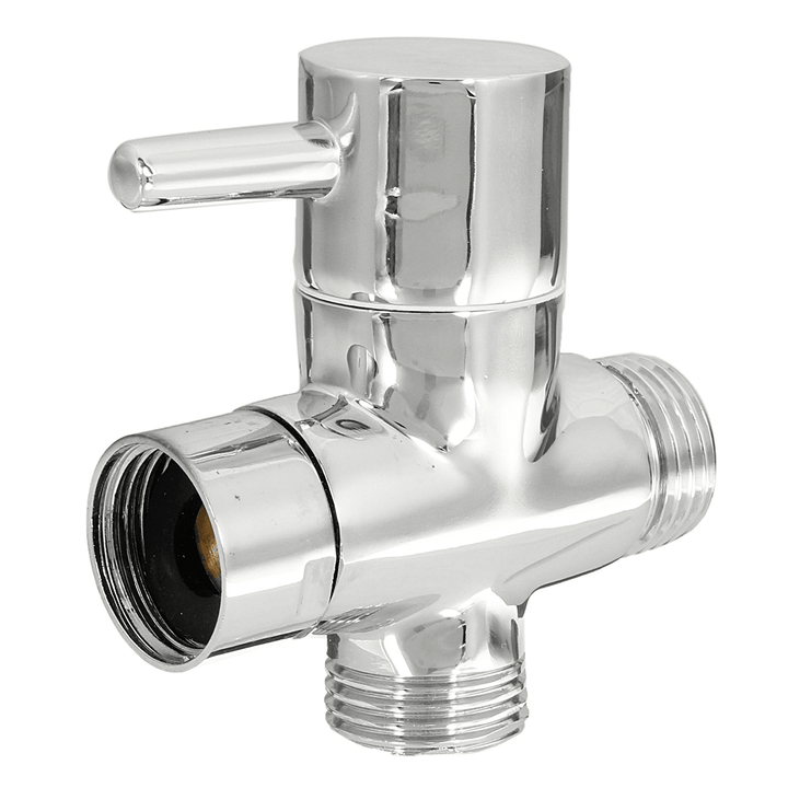 Brass 3 Ways T-Adapter Diverter Valve Water Pipe Switching Valve Faucet Accessory - MRSLM