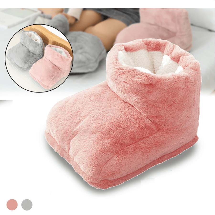 USB Electric Foot Warmer Built-In Heater Timer Function Power Saving Safe Start Warm Foot Cover Feet Heating Pad - MRSLM