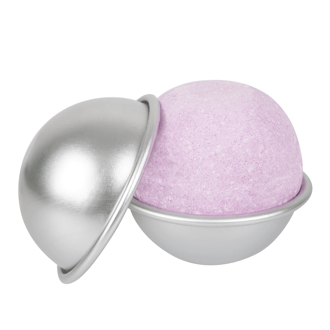 16Pcs DIY Soap Mold Sphere Metal Bath Fizzy Craft Cake Candle Moulds - MRSLM