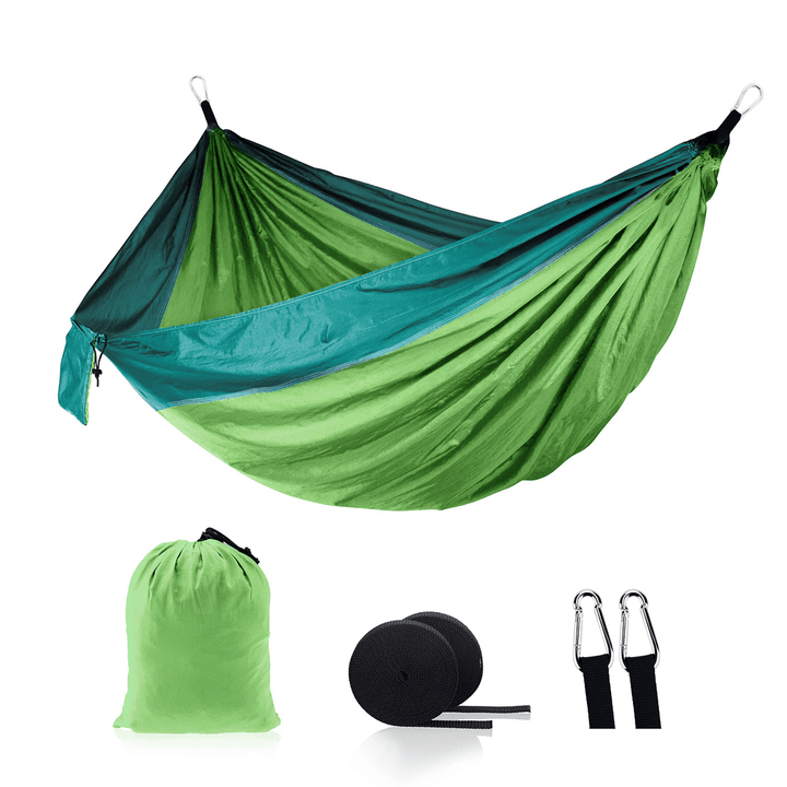 2 Person Double Hammock Hanging Bed Garden Swing Outdoor Camping Travel - MRSLM