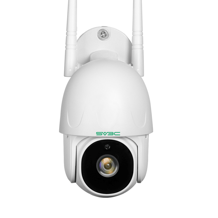SV3C 1080P WIFI Outdoor Security Camera Pan Tilt Two-Way Audio Night Vision Human Detection ONVIF Camera 128GB SD Card Remote Cam Home IP Camera EU Plug - MRSLM