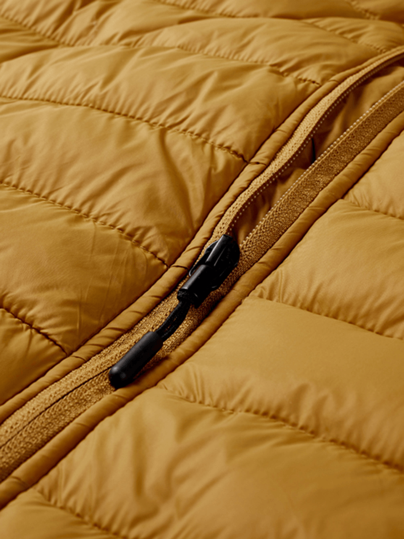 Mens Warm Solid Color Zipper Pocket Solid Color Sleeveless Hooded Padded Gilet Vests - MRSLM