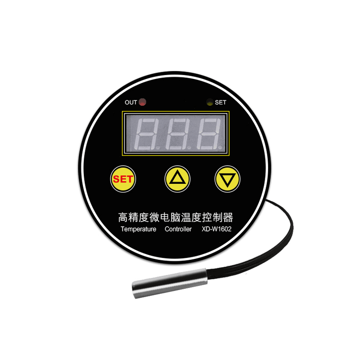 W1602 220V Digital Temperature Controller Intelligent Heating Cooling Sensor Temp Control Thermostat Switch for Hatching - MRSLM