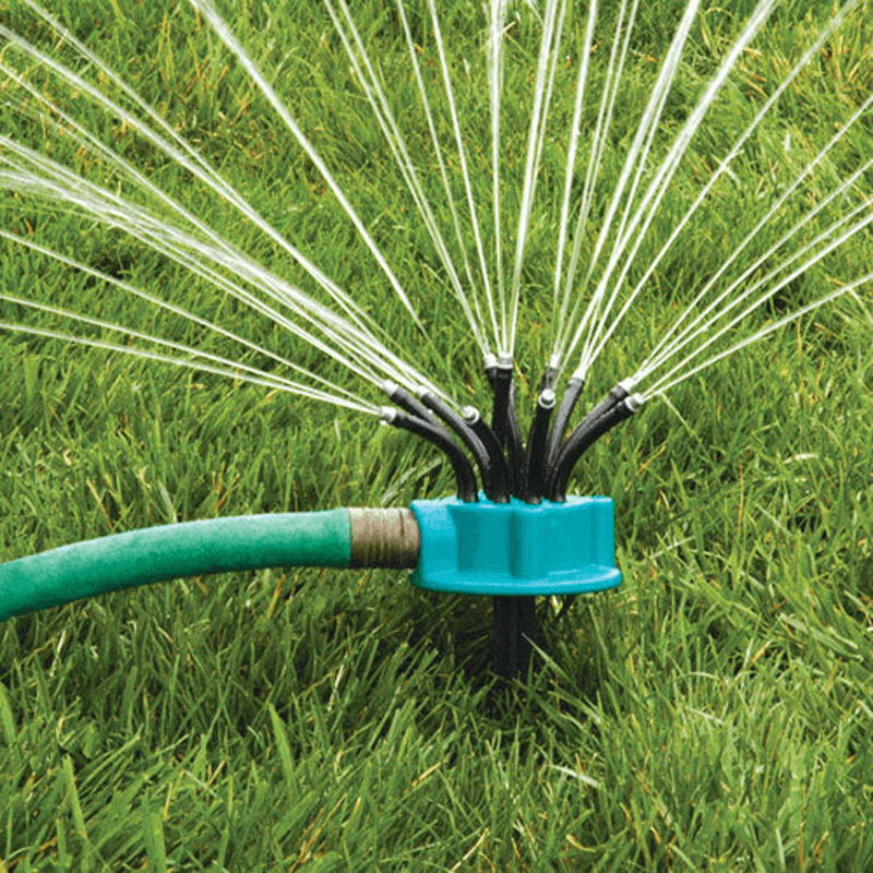 360° Sprinkler Garden Irrigation Multi-Nozzle Lawn Green Roof Cooling Rotation Sprayer - MRSLM