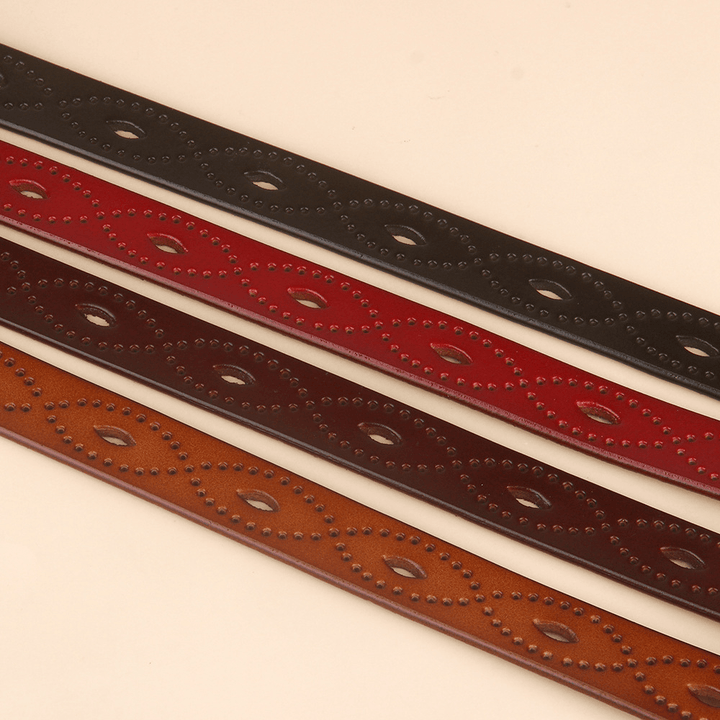 Vintage Hollow Belt Leather Cowhide Copper Pin Buckle - MRSLM