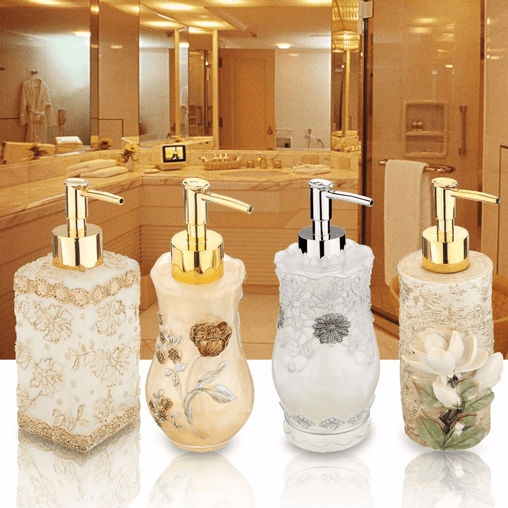 3D Resin Soap Dispenser Liquid Pump Bottles Home Office Hotel Bathroom Decor - MRSLM