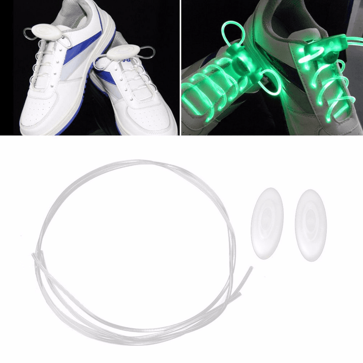 1 Pair LED Bestselling 80CM Flash Luminous Fashionable 6 Color Glass Fiber Shoe Laces for Party Skating Running Disco Light up Glow Nylon Strap - MRSLM