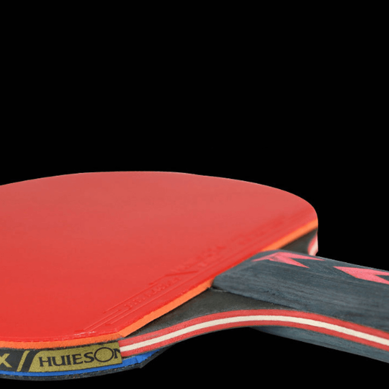 2 Pcs Table Tennis Racket Professional Wood Rubber Table Tennis Paddle Sport Equipment - MRSLM