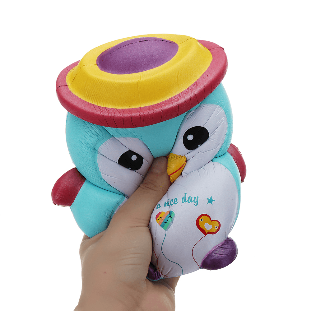 JJC_SS Squishy Happy Penguin Huge Jumbo 18Cm Kawaii Soft Slow Rising Toy Gift with Original Package Collection - MRSLM