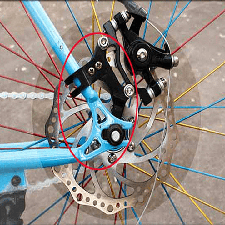 Adjustable Bicycle Bike Disc Brake Bracket Frame Adaptor Mounting Holder - MRSLM