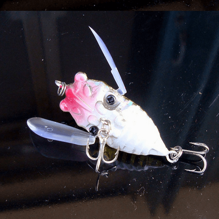 1Pcs Cicada Minnow Fishing Lure Hard Tackle Bait Fishing Hook Bass Crankbaits Hook - MRSLM