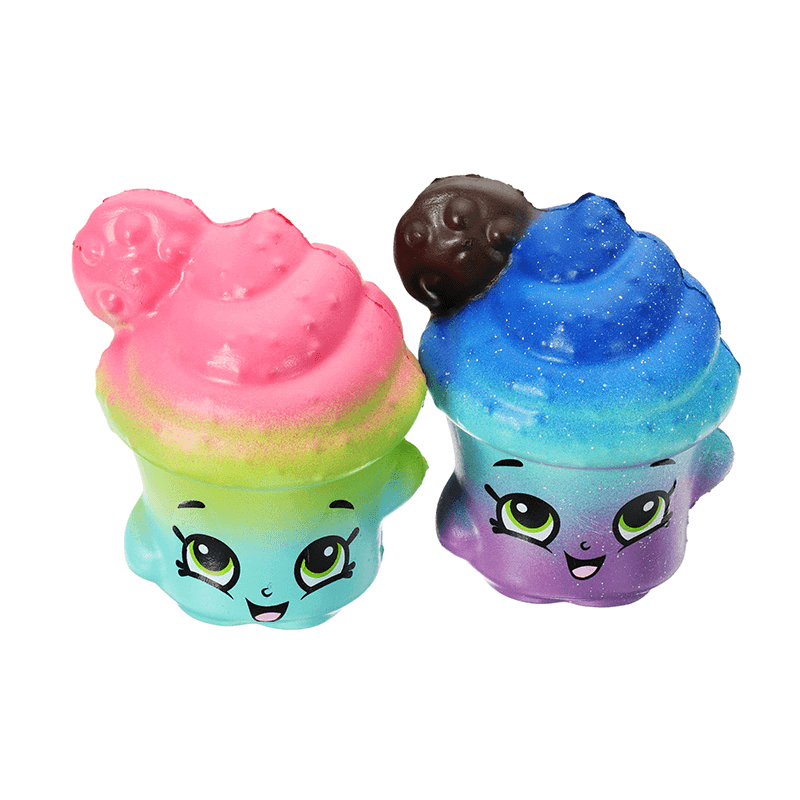 2Pcs Cookie Cup Squishy 6.5*3.5Cm Slow Rising with Packaging Collection Gift Soft Toy - MRSLM