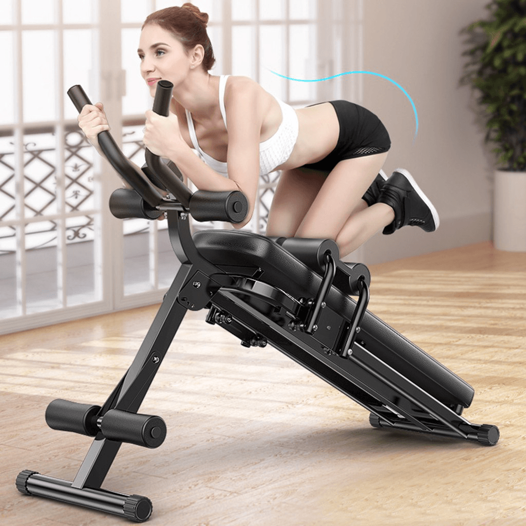 Bominfit WB6 KALOAD Foldable Multifunctional Sit up Bench Adjustable Abdominal Muscle Training Board Weightlifting Strength Fitness Home Gym Exercise Sport with Handrails - MRSLM
