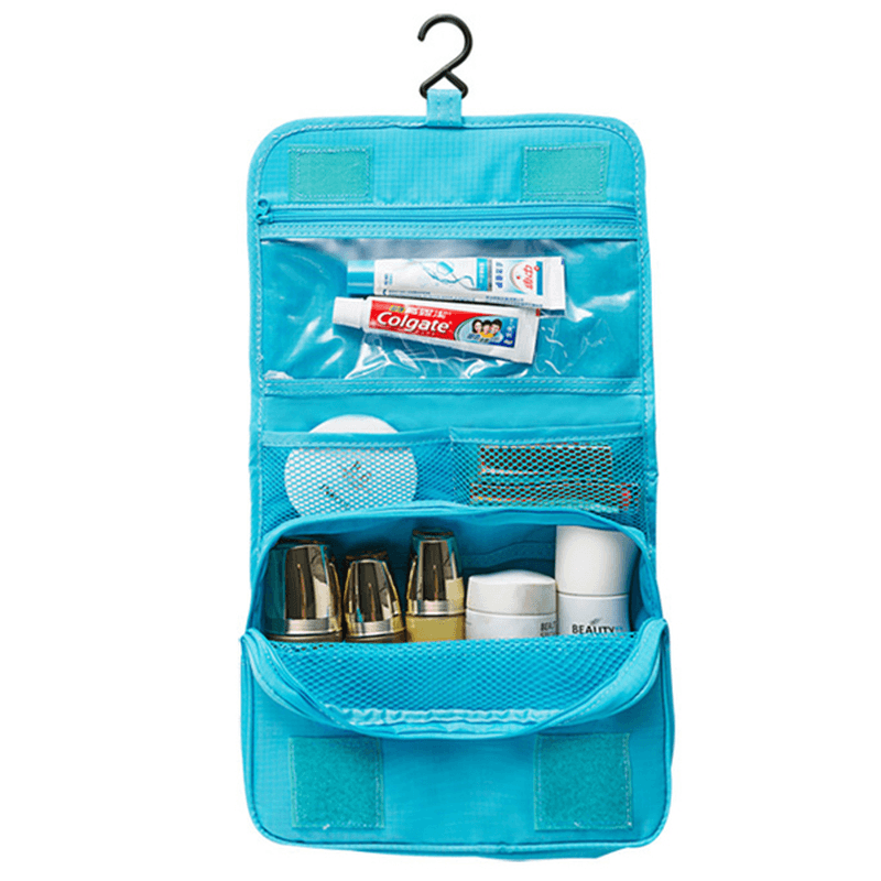 Ipree® Outdoor Travel Wash Bag Portable Waterproof Cosmetic Makeup Organizer Storage Bag with Hook - MRSLM