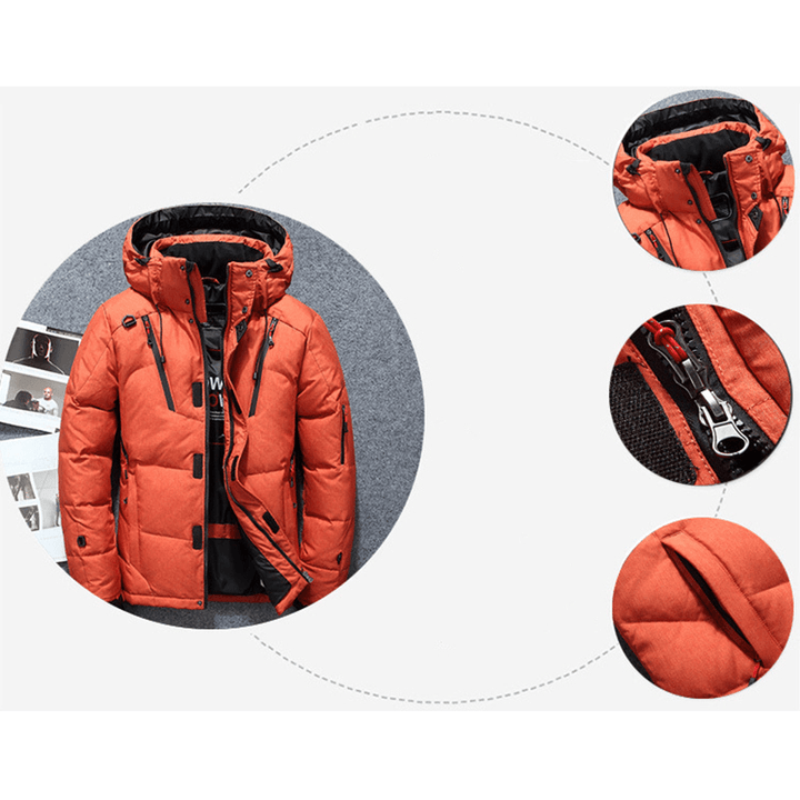 Mens Winter Outdoor Thick Warm down Jacket Insulated Parka - MRSLM