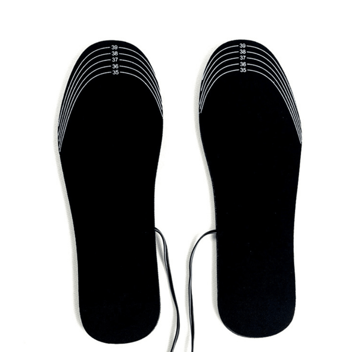 USB Charging Heated Shoe Insoles Washable Winter Foot Warmer Heated Insoles Cuttable Heater Pads - MRSLM