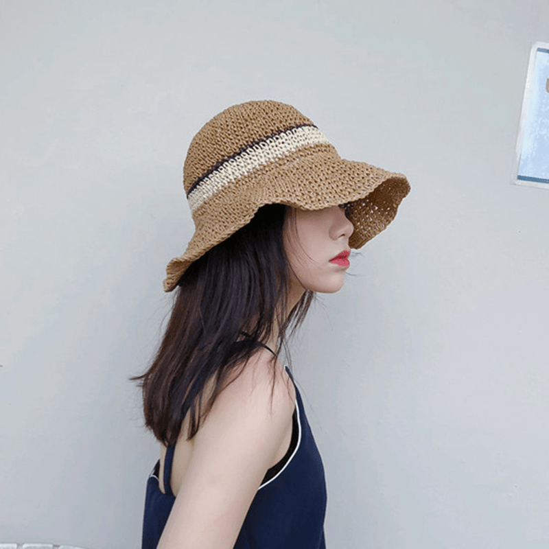 Women Outdoor Foldable Adjustable Straw Hat - MRSLM
