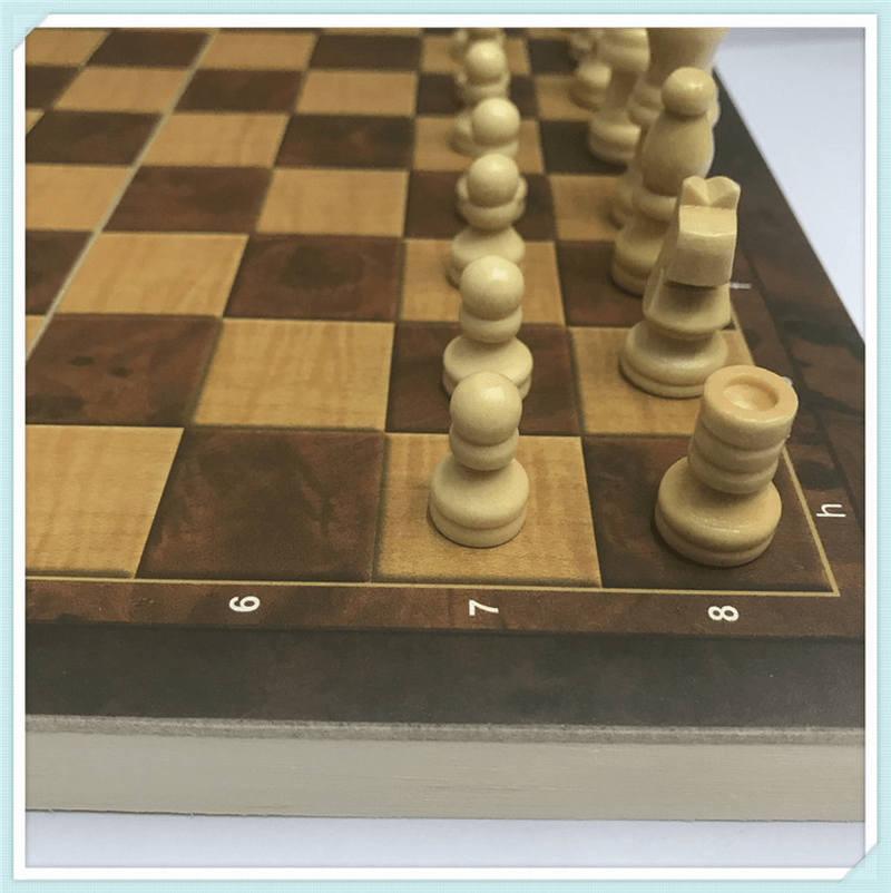 Wooden Chess 3 in 1 Foldable Chess Large, Medium and Small Size Complete - MRSLM