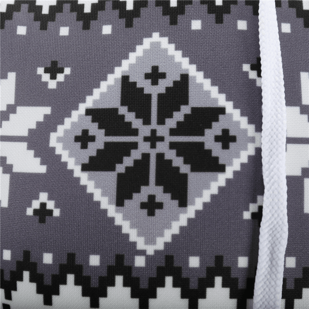 Christmas Elk Print Men'S Hooded Sweatshirt - MRSLM