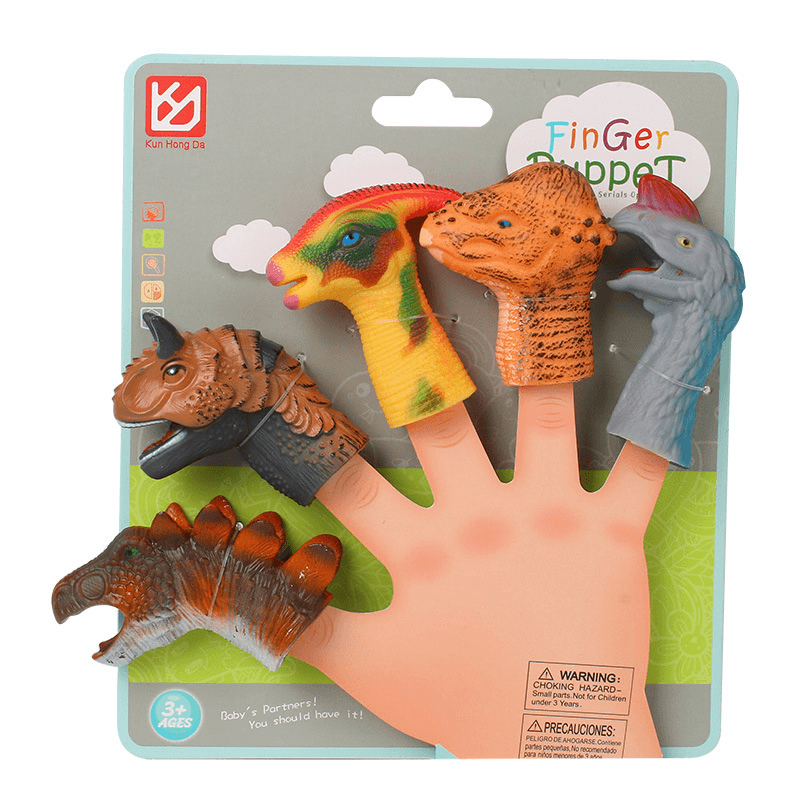 Children'S Finger Dinosaur Doll Tyrannosaurus Model - MRSLM