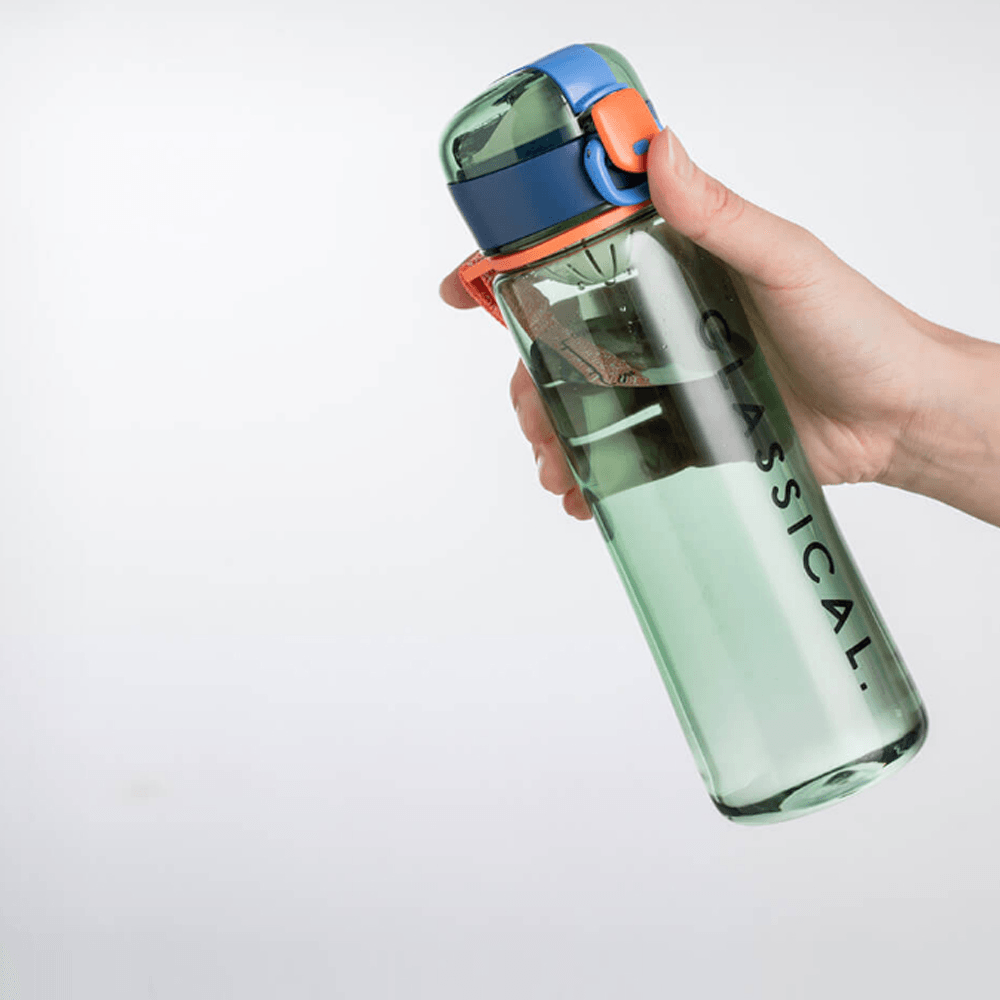 Jordan&Judy 500Ml BPA Free Water Bottle with Locking Flip-Flop Lid Leakproof Dustproof Cap Colorful Sport Water Bottle Camping Travel From - MRSLM