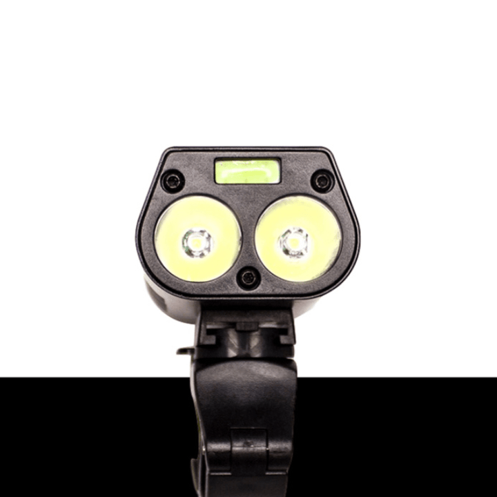 BIKIGHT 2Xt6 750Lm COB LED Bike Headlight 9 Modes Adjustable USB Rechargeable Waterproof Super Bright Bicycle Front Flashlight with Bracket - MRSLM