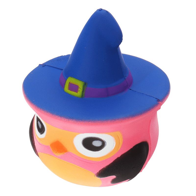 Squishy Pumpkin Bird Slow Rising Toy Kids Fun Gift Party Decor Phone Pendant - MRSLM