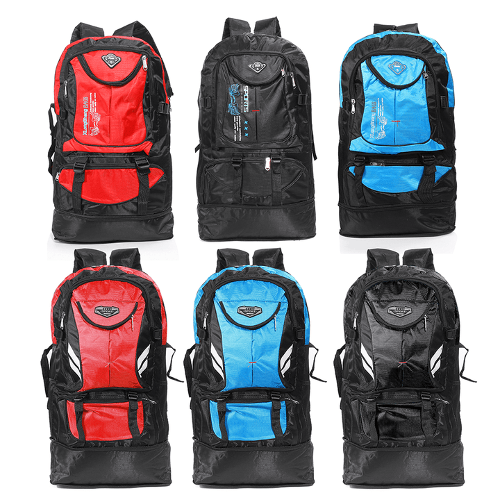 65L Waterproof Tactical Bag Outdoor Camping Traveling Mountaineering Rucksack Backpack Storage Bag - MRSLM