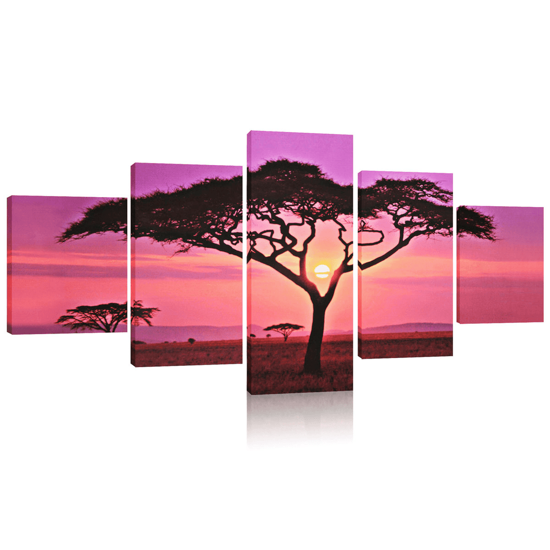Large Sunset&Tree Canvas Print Wall Art Painting Picture NO Frame Home Decorations - MRSLM
