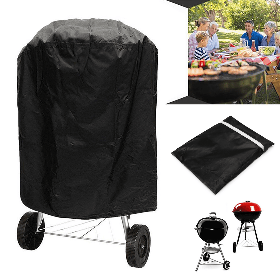 Outdoor Waterproof round Kettle BBQ Grill Barbecue Cover Protector UV Resistant - MRSLM