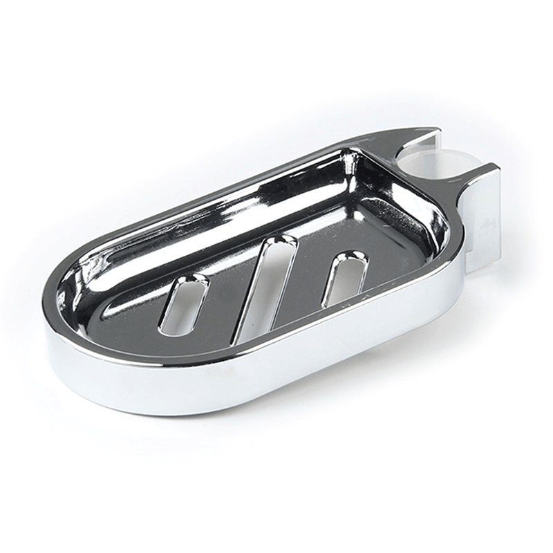 Soap Dish Adjustable Shower Rail Slide Soap Plates Smooth Bathroom Storage Holder - MRSLM