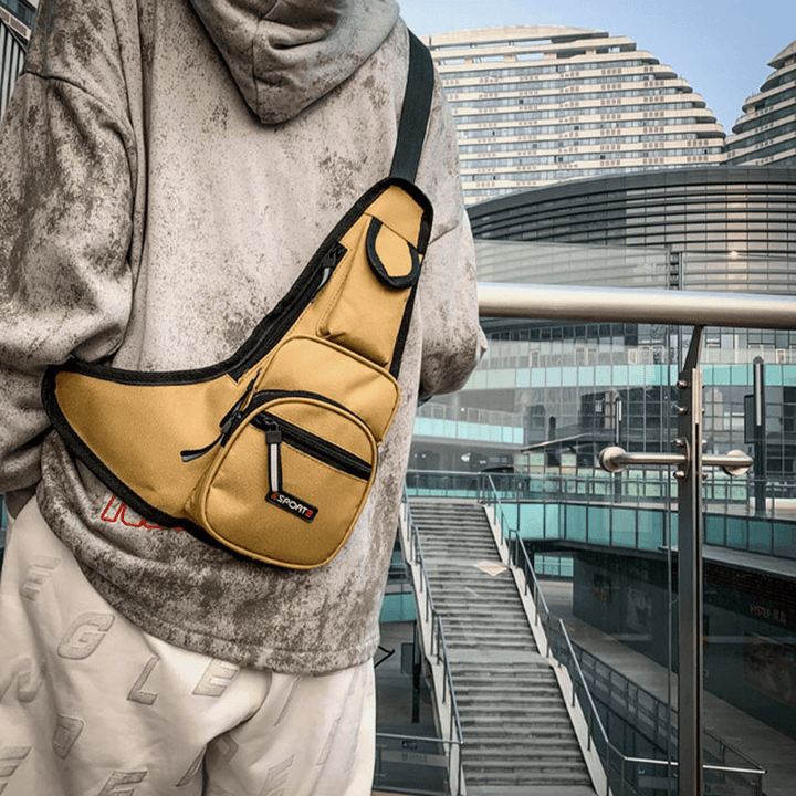 Unisex Multi-Pocketstylish Vintage Oxford Travel Crossbody Bag Chest Bag Shoulder Bag - MRSLM