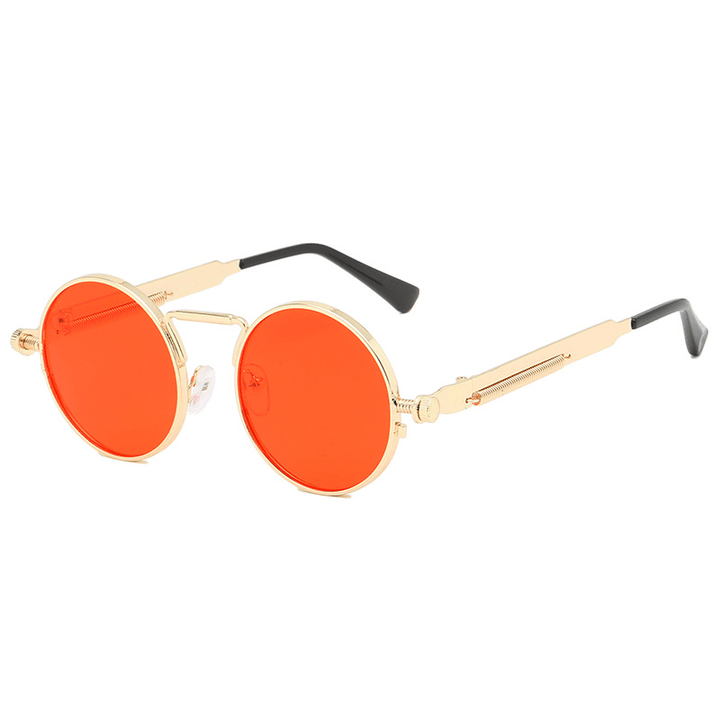 Personalized All-Match Metal Trendy Spring-Leg Sunglasses - MRSLM