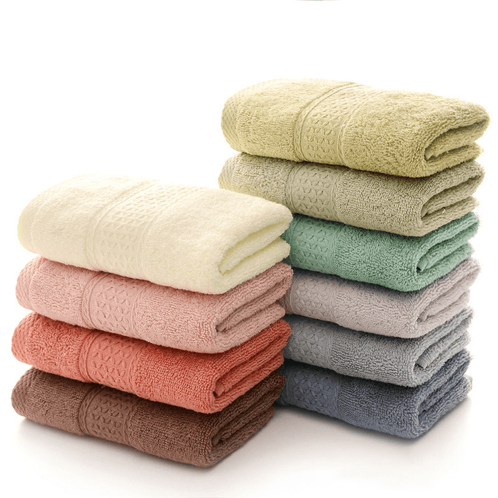 KC-X2 100% Cotton Solid Bath Towel Fast Drying Soft 10 Colors Thick High Absorbent - MRSLM