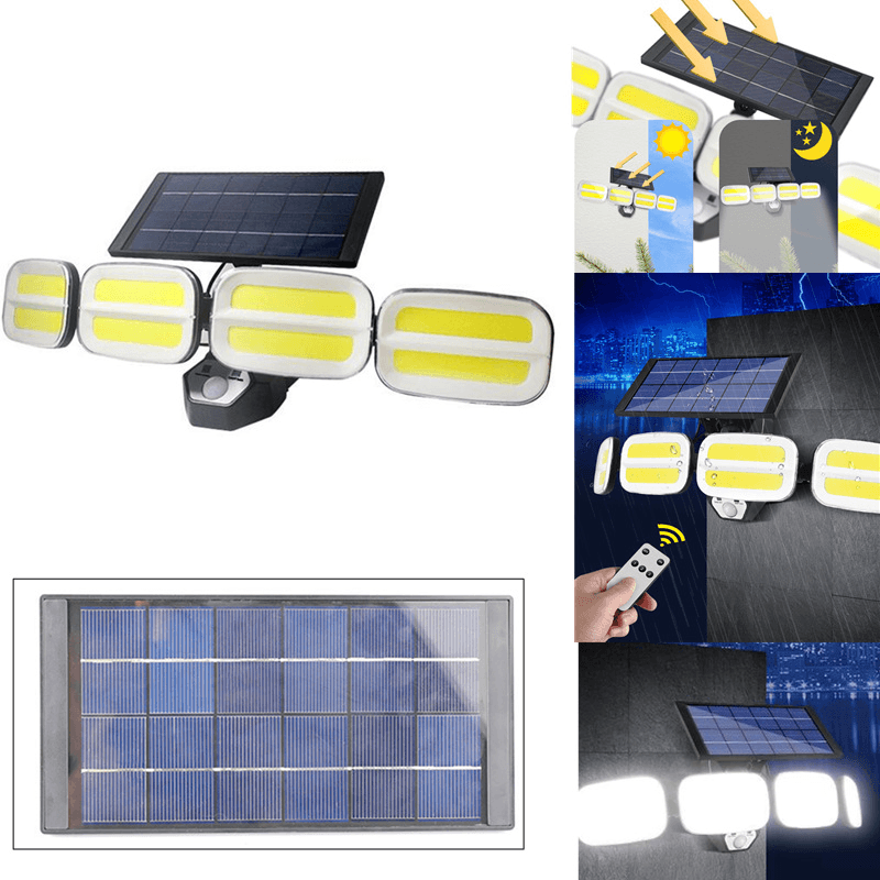 Ipree® 40W LED Solar Lights with Remote Control High Power Induction COB Throw Light Wall Hanging Lights Outdoor Camping Garden Street Lights Lighting - MRSLM