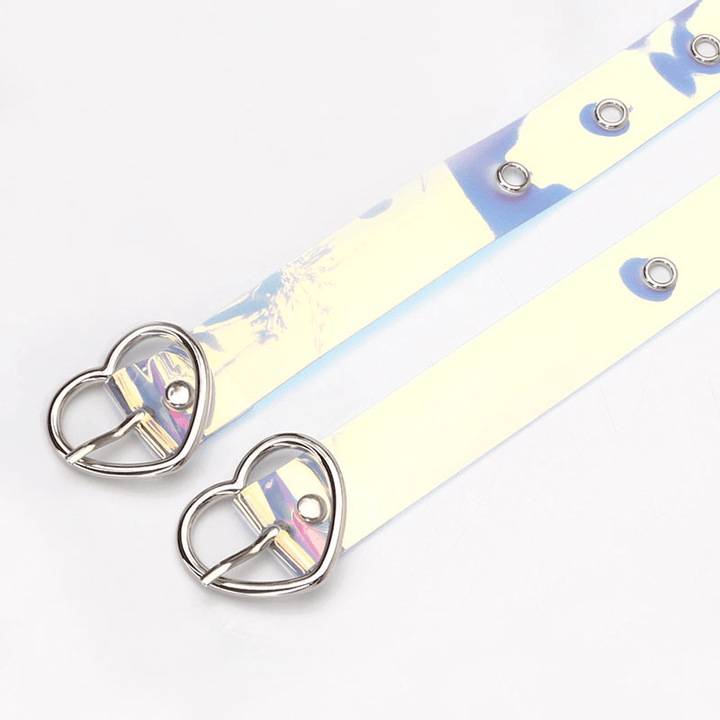 Explosive Pvc Transparent Colorful Eye Belt, Trendy All-Match Women&