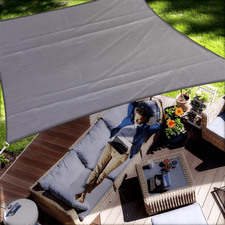 Square Sun Shade 95% UV Resistant Waterproof Breathable Folding Canopy Outdoor Patio Beach Camping Travel - MRSLM