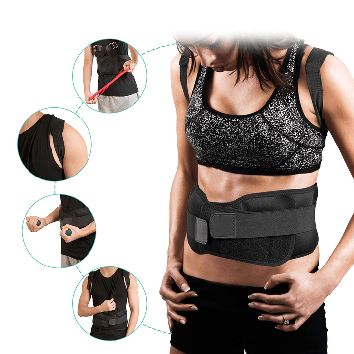 CHARMINER® Back Support Straight Posture Corrector Shoulder Back Trainer Fitness Protective Gear - MRSLM