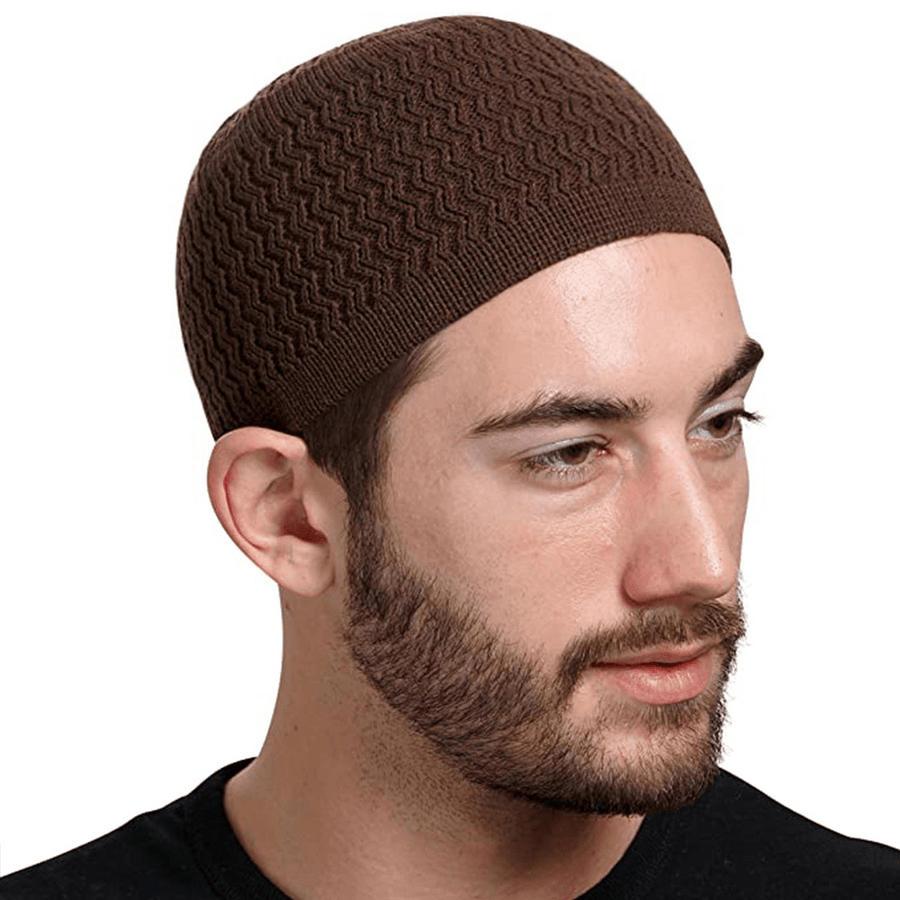 Autumn and Winter Hedging Knitted Wave Jacquard Neutral Dome Warm Woolen Toe Cap - MRSLM