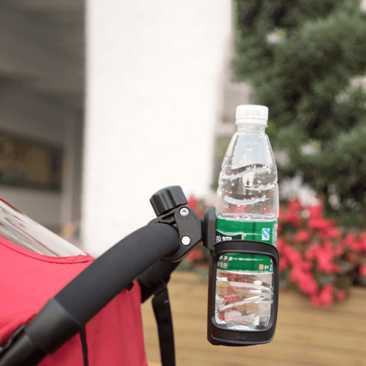 XANES® Stroller Cup Holder Universal 360° Rotation Drink Holder Bike Water Bottle Holder for Bike Walker Wheelchair Trolleys - MRSLM