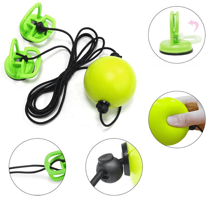 KALOAD 10CM Adjustable Suction Cup Suspension Boxing Ball Suspension Combat Ball Fitness Physical Training Reaction Speed Stress Relief Venting Ball - MRSLM