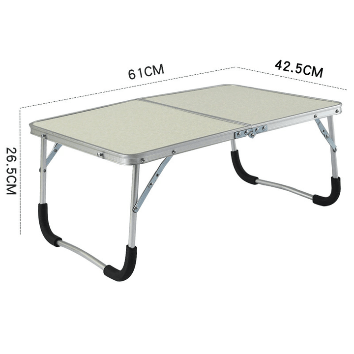 Double Folding Laptop Desk Computer Table Portable Foldable Outdoor Picnic Table Desk PC Laptop Table Writing Workstation Home Office Furniture - MRSLM