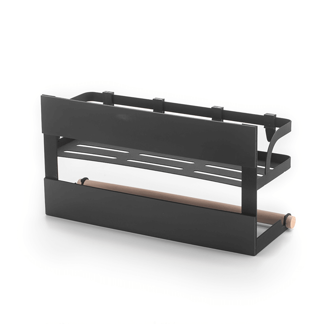 Kitchen Magnetic Organiser Rack Fridge Side Shelf Storage Holder - MRSLM