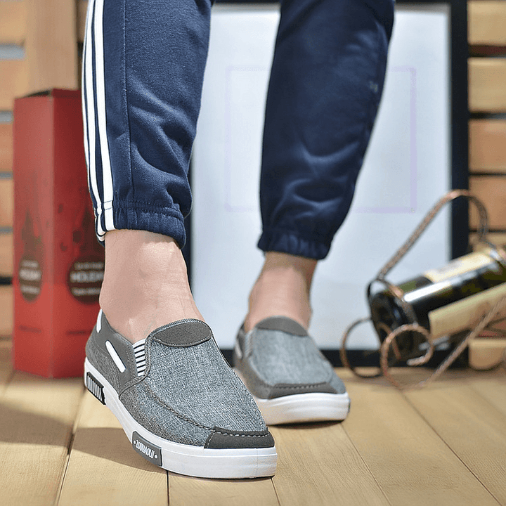 Men Canvas Casual Soft Loafers - MRSLM