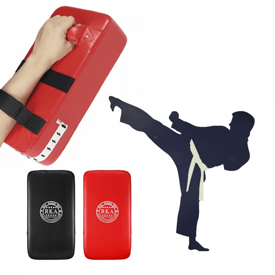Kick Boxing Pads Curved MMA Thai Training Punch Bag PU Leather Boxing Target Outdoor Sport Fitness - MRSLM