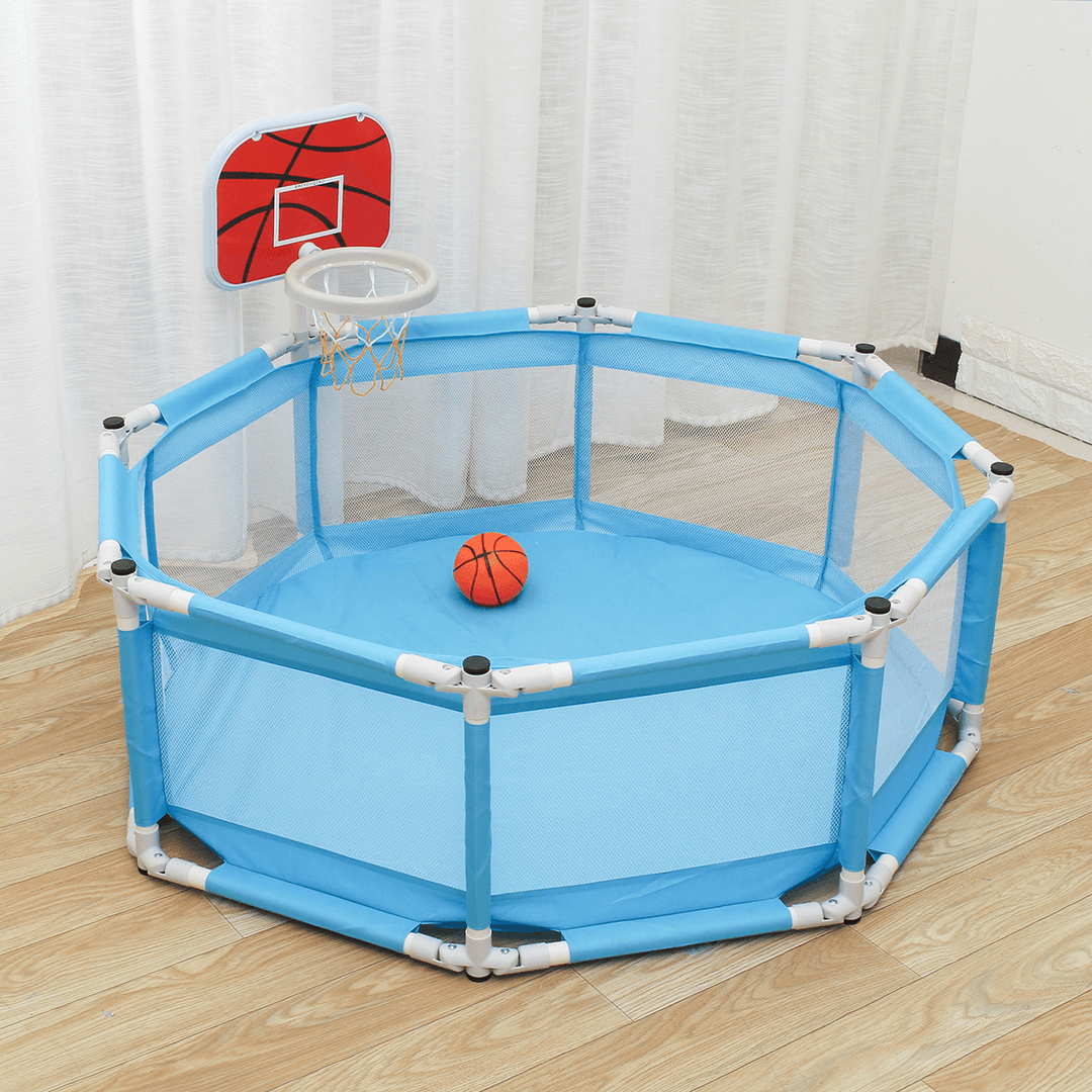 Foldable Portable Baby Playpen Square Children Toddler Kids Safety Fence Indoor Outdoor Play Pen Ocean Portable Ball Pit Pool - MRSLM